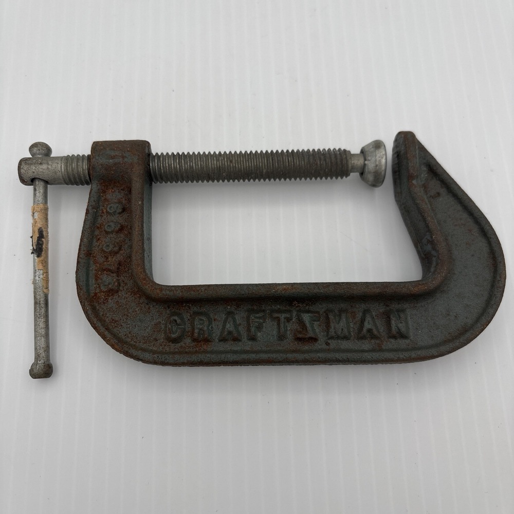 Craftsman 3 Inch C-Clamp 66673 Malleable Vintage USA